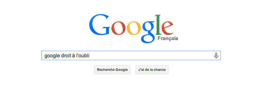 Google - Droit à l'oubli